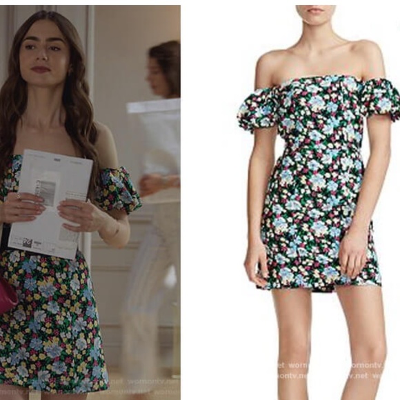 As seen on Emily in Paris. Maje size 3 floral dress NWT - Picture 8 of 9
